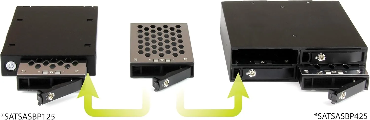 StarTech.com 2.5in Mobile Drive Bay and Backplane - Removable Hot-Swap SATA III