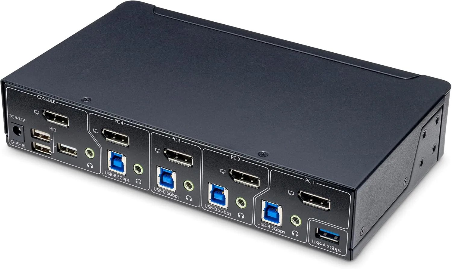 StarTech.com 4-Port DisplayPort KVM Switch, Single 4K 60Hz Monitor, 6X USB Ports, Hotkey Switching, TAA Compliant