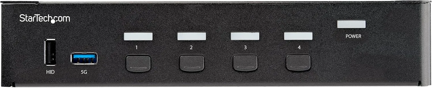 StarTech.com 4-Port HDMI KVM Switch - Single Monitor 4K 60Hz HDR - USB 3.0 Hub