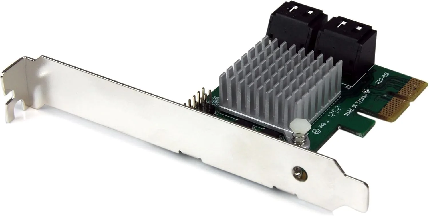 StarTech.com 4 Port PCIe 2.0 SATA III 6Gbps RAID Controller Card with HyperDuo - PEXSAT34RH