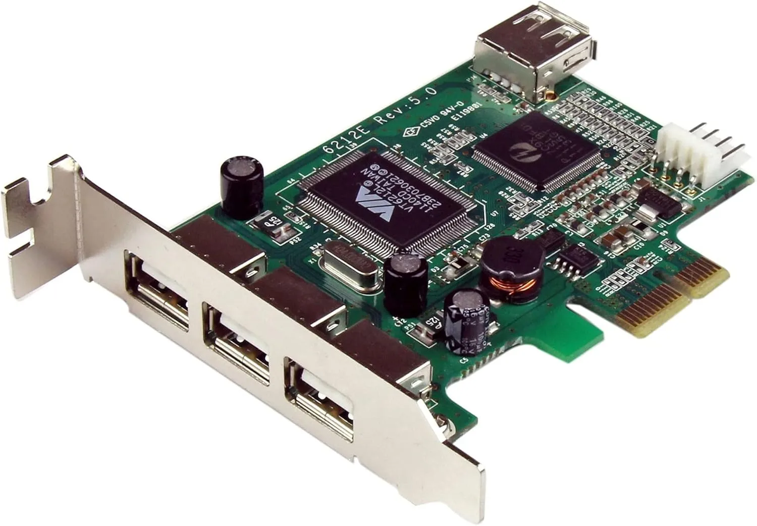 StarTech.com 4 Port PCI Express Low Profile High Speed USB Card - PCIe USB 2.0 Card - PCI-E USB 2.0 Card