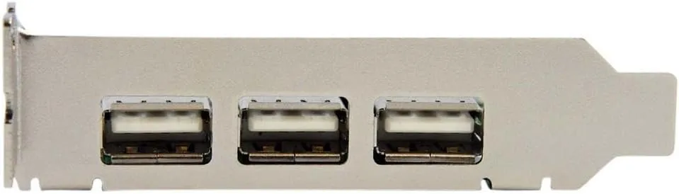 StarTech.com 4 Port PCI Express Low Profile High Speed USB Card - PCIe USB 2.0 Card - PCI-E USB 2.0 Card