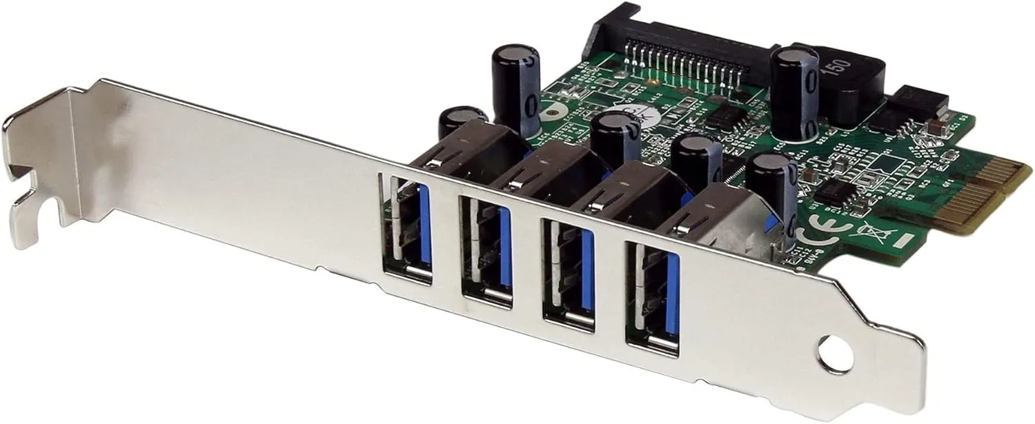 StarTech.com 4-Port PCI Express SuperSpeed USB 3.0 Controller Card with UASP - 5Gbps