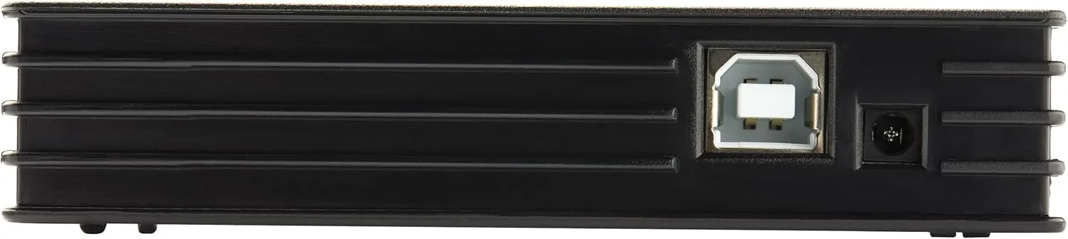 StarTech.com 4 Port Compact Black USB 2.0 Hub - Bus-powered or with Included Power Adapter - Portable Mac/PC laptop hub