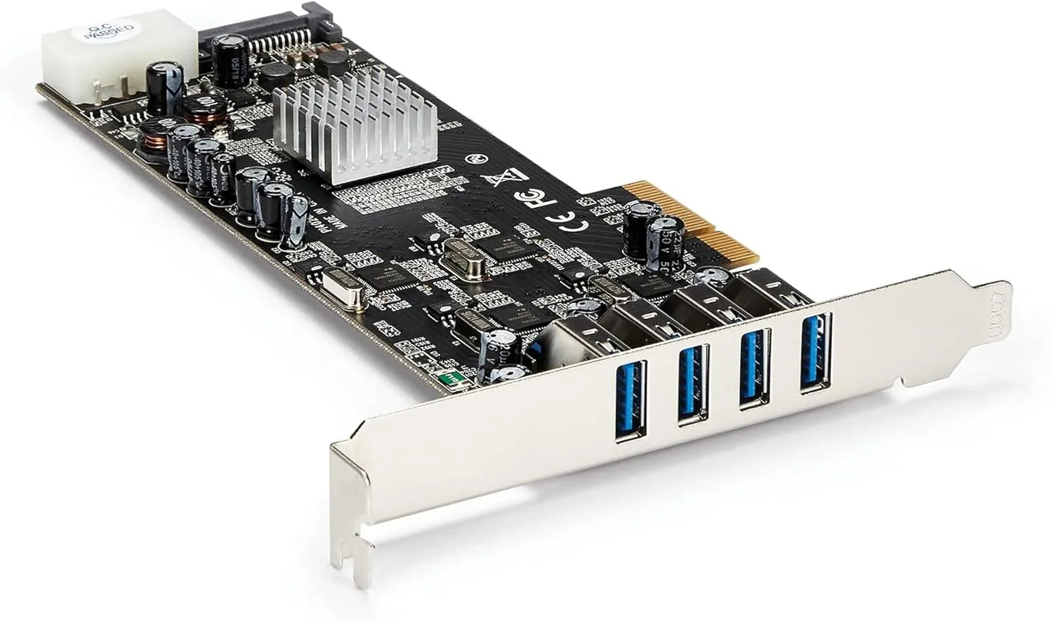 StarTech.com 4 Port USB 3.0 PCIe Card and Ethernet Adapter Bundle - 10/100/1000 Gigabit LAN PCI Express+ USB to Ethernet