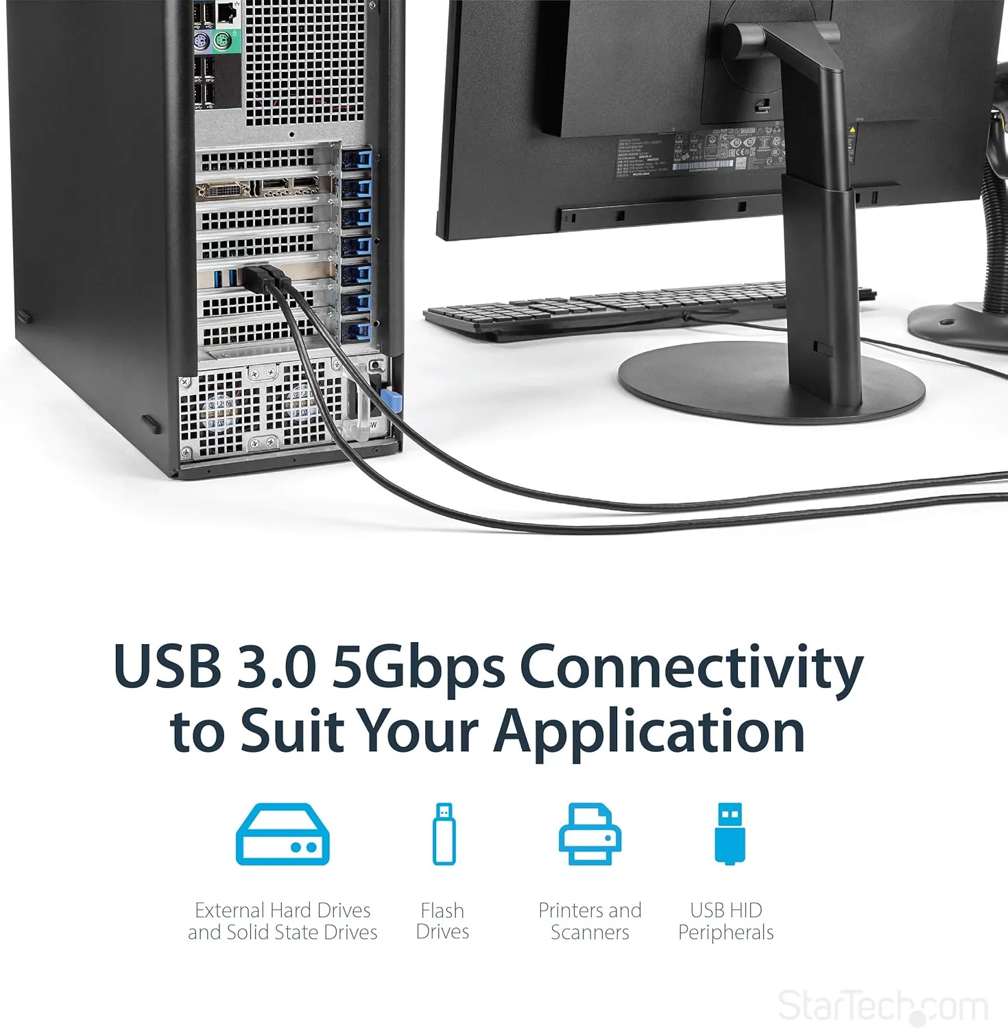 StarTech.com 4 Port USB 3.0 PCIe Card and Ethernet Adapter Bundle - 10/100/1000 Gigabit LAN PCI Express+ USB to Ethernet