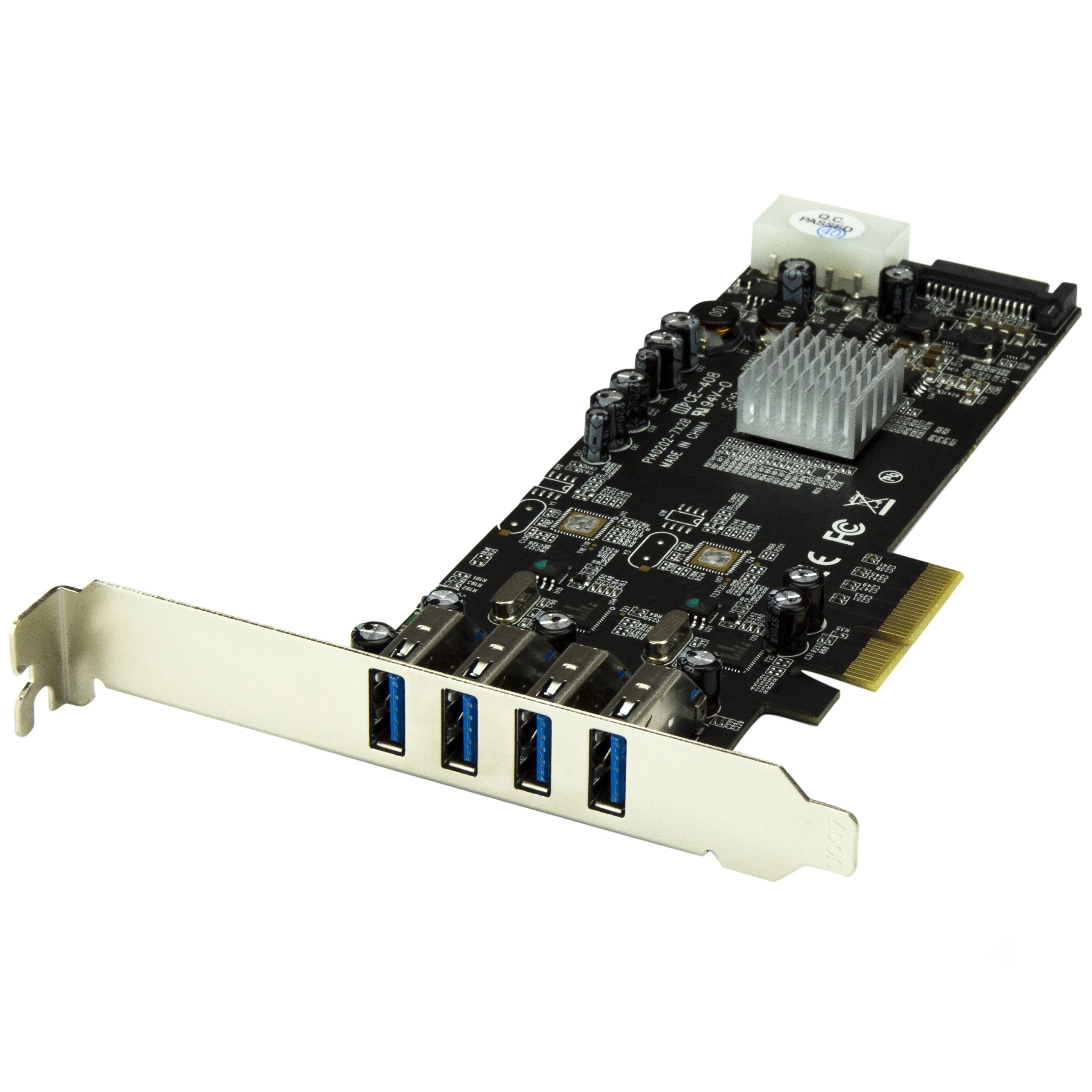 StarTech.com 4-Port USB 3.0 PCI Express Card Adapter - PCIe SuperSpeed USB 3.0 Expansion Card w/ 2 Dedicated 5Gbps Channels