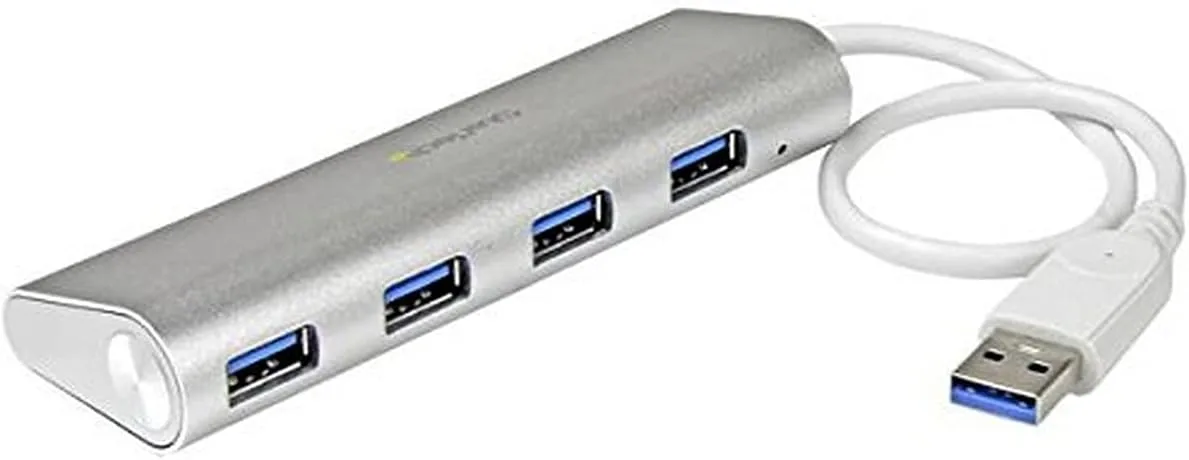 StarTech.com 4-Port USB 3.0 SuperSpeed Hub with Built-in Cable