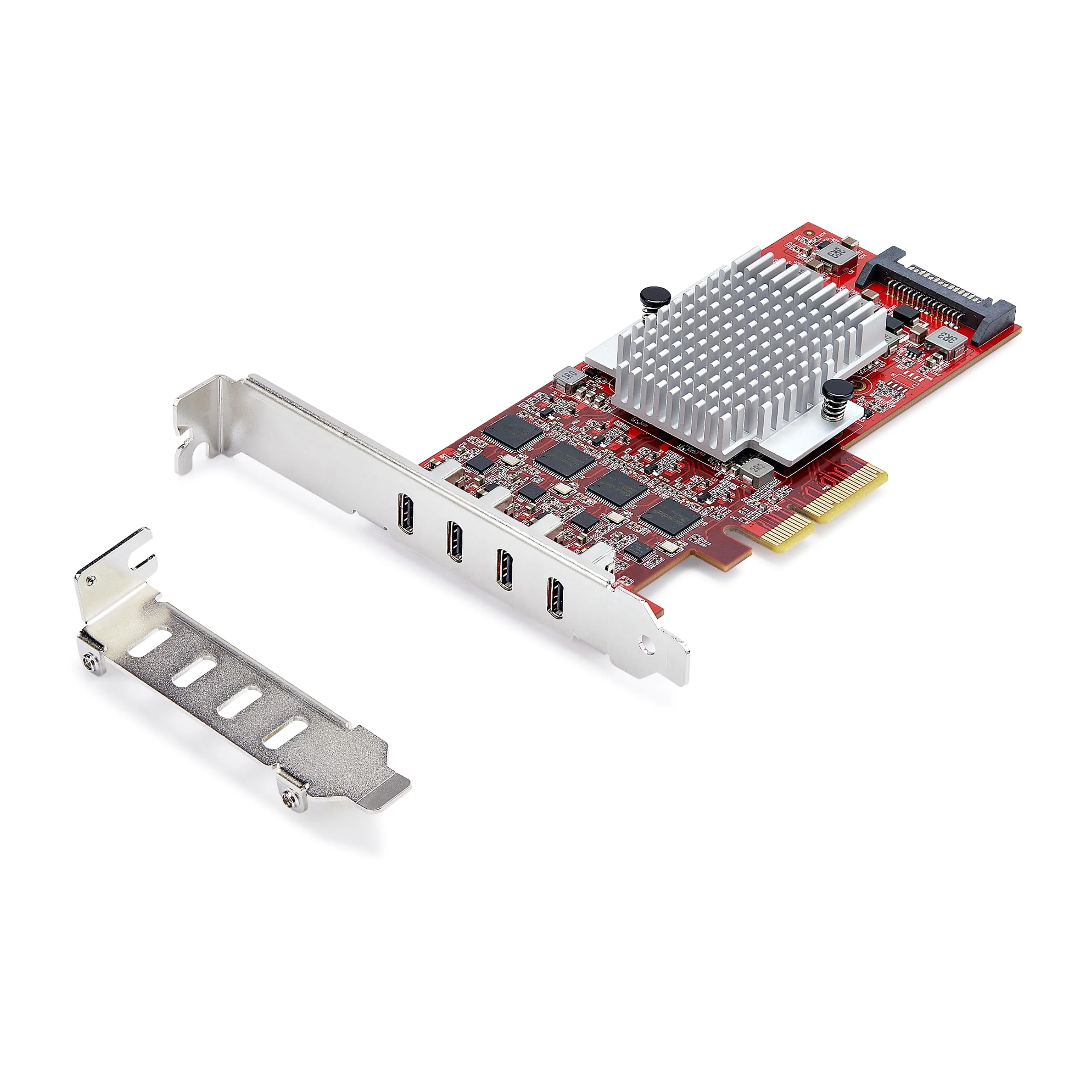 StarTech.com 4-Port USB-C 10Gbps PCIe Card, 4X USB 3.2 Controllers, TAA