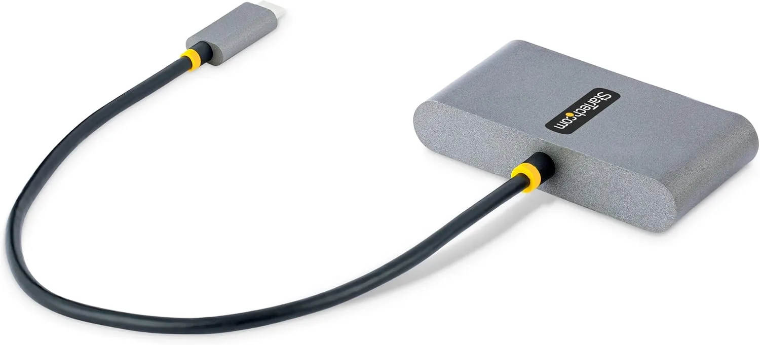 StarTech.com 4-Port USB-C Hub with 100W Power Delivery Pass-Through - 2X USB-A + 2X USB-C - 5Gbps - 1ft (30cm) Long Cable