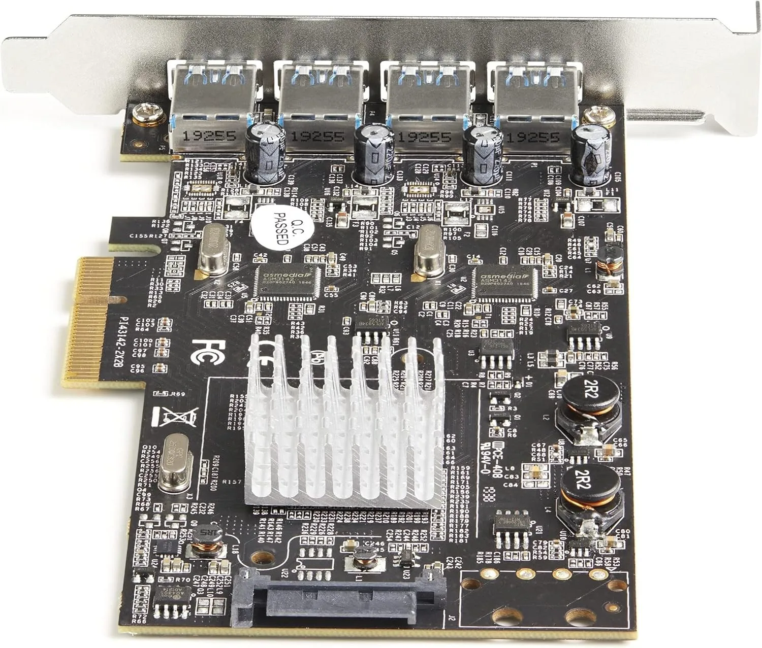4-Port USB PCIe Card - 10Gbps USB 3.1/3.2 Gen 2 Type-A PCI Express Expansion Card with 2 Controllers - 4X USB