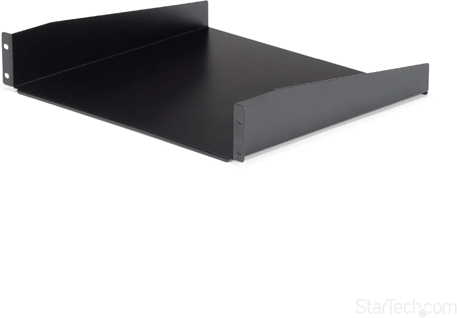 StarTech.com 2-Post 42U Mobile Open Frame Server Rack and 2U Server Rack Shelf Bundle 2 Post Rack + Shelf 15.7in
