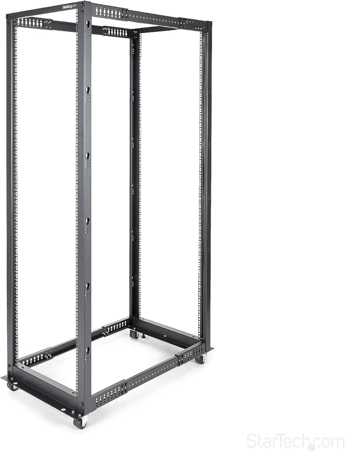 StarTech.com 4-Post Mobile Open Frame 19in Server Rack