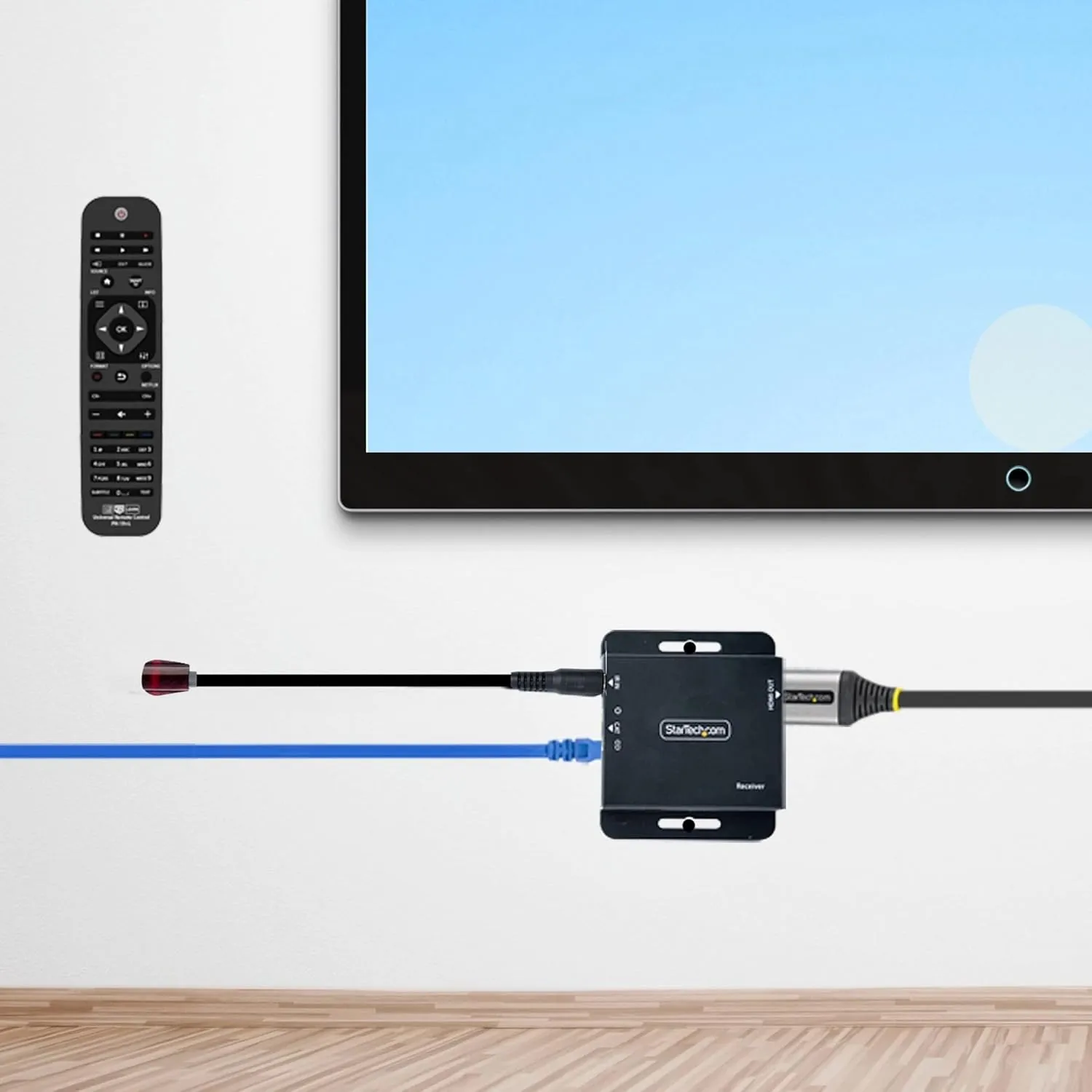StarTech.com 4K HDMI Extender over CAT5e/CAT6 Cable, Transmitter & Receiver Kit