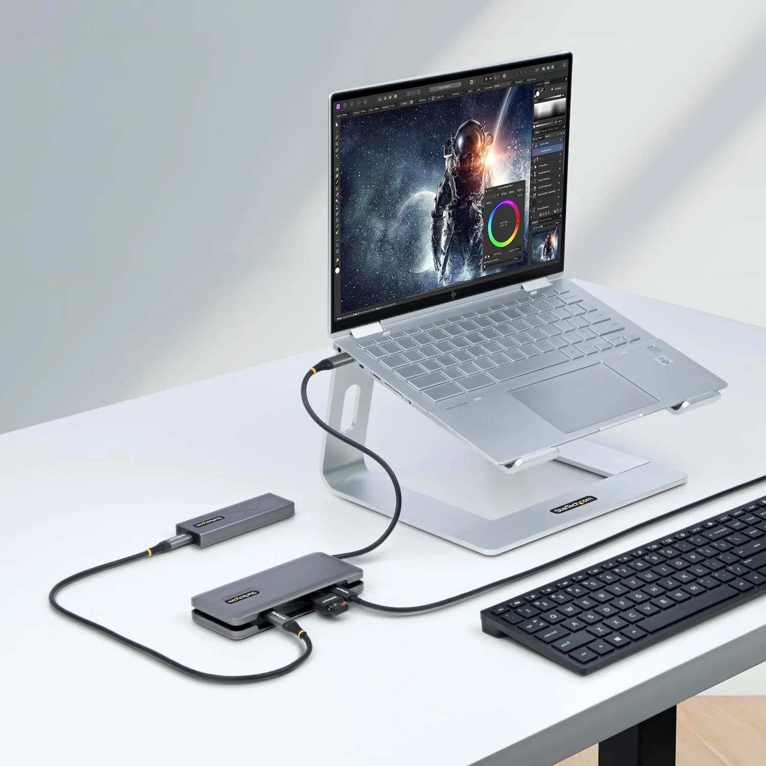 StarTech.com 4-Port USB-C Hub, 10Gbps USB 3.1, 100W PD, 12.6in Cable (HB31CM4CPD3)