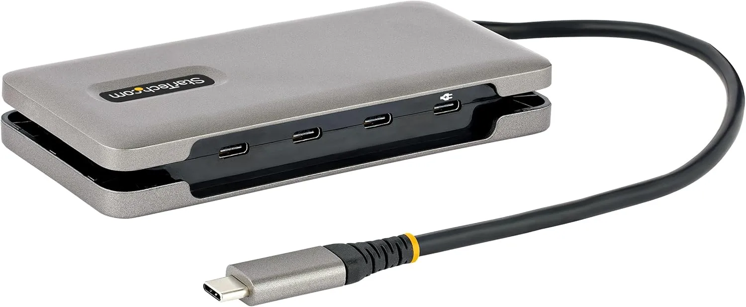StarTech.com 4-Port USB-C Hub, 10Gbps USB 3.1, 100W PD, 12.6in Cable (HB31CM4CPD3)