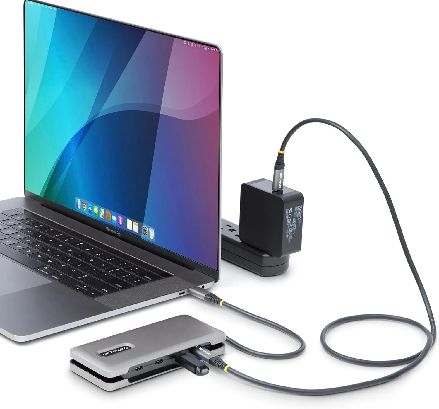 StarTech.com 4-Port USB-C Hub, 10Gbps USB 3.1, 100W PD, 12.6in Cable (HB31CM4CPD3)