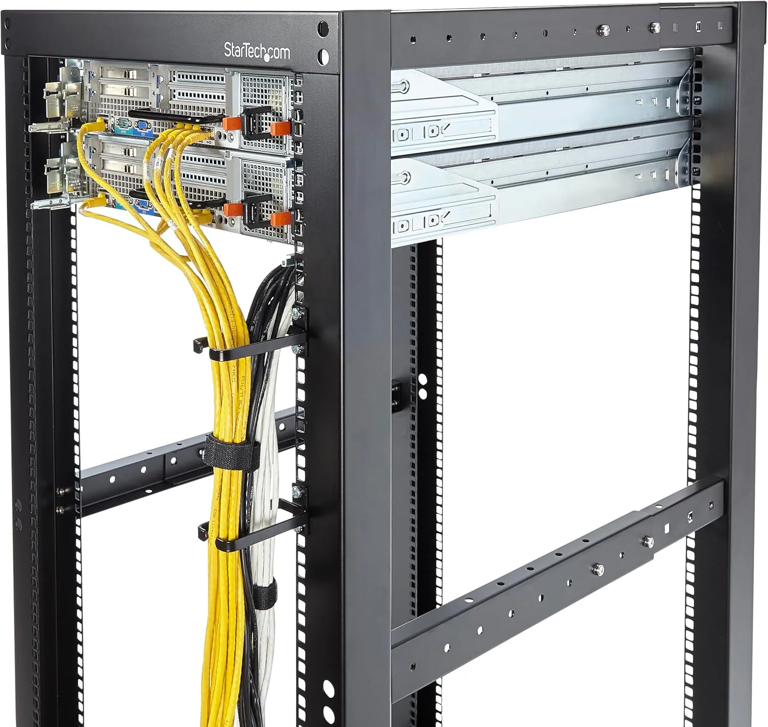 StarTech.com 1U Vertical Cable Management D-Ring Hooks