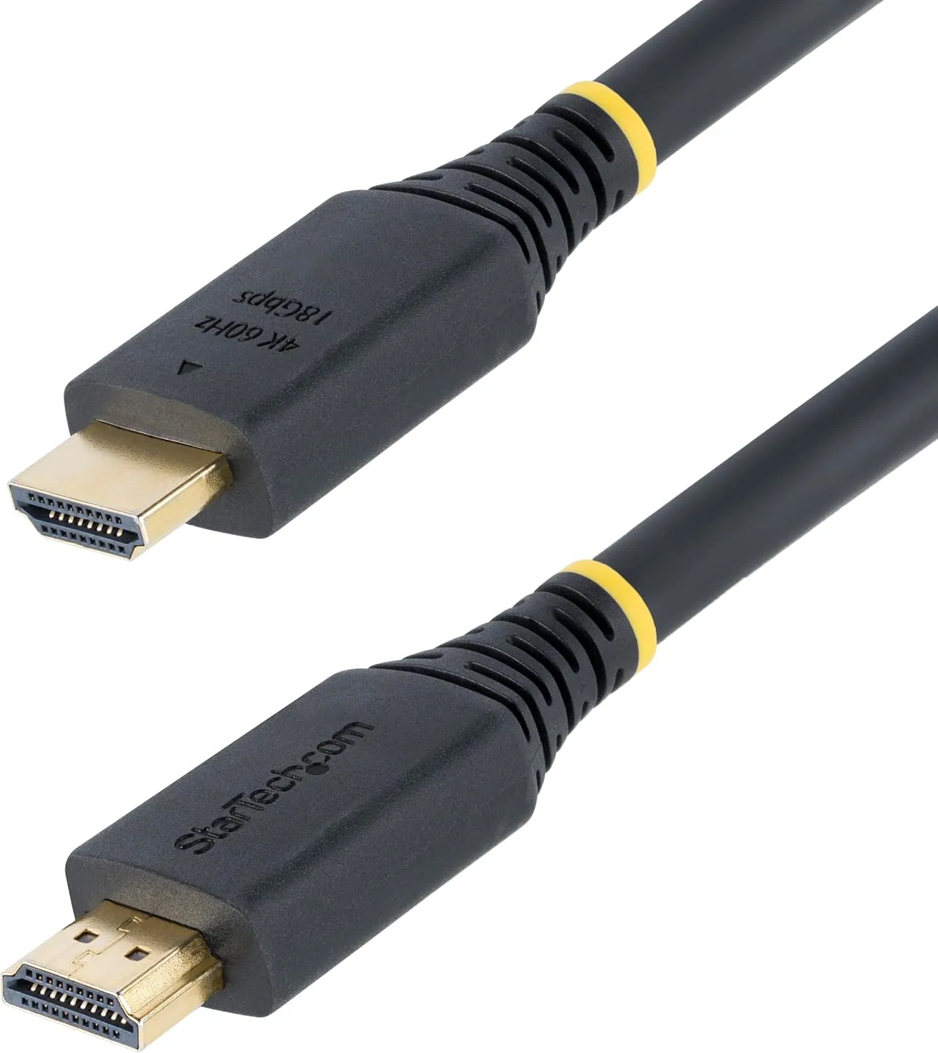 StarTech.com 50ft (15.2m) Active High Speed HDMI Cable, 4K 60Hz/1440p 144Hz, 18Gbps, UHD HDMI 2.0 Cord, TPE Jacket