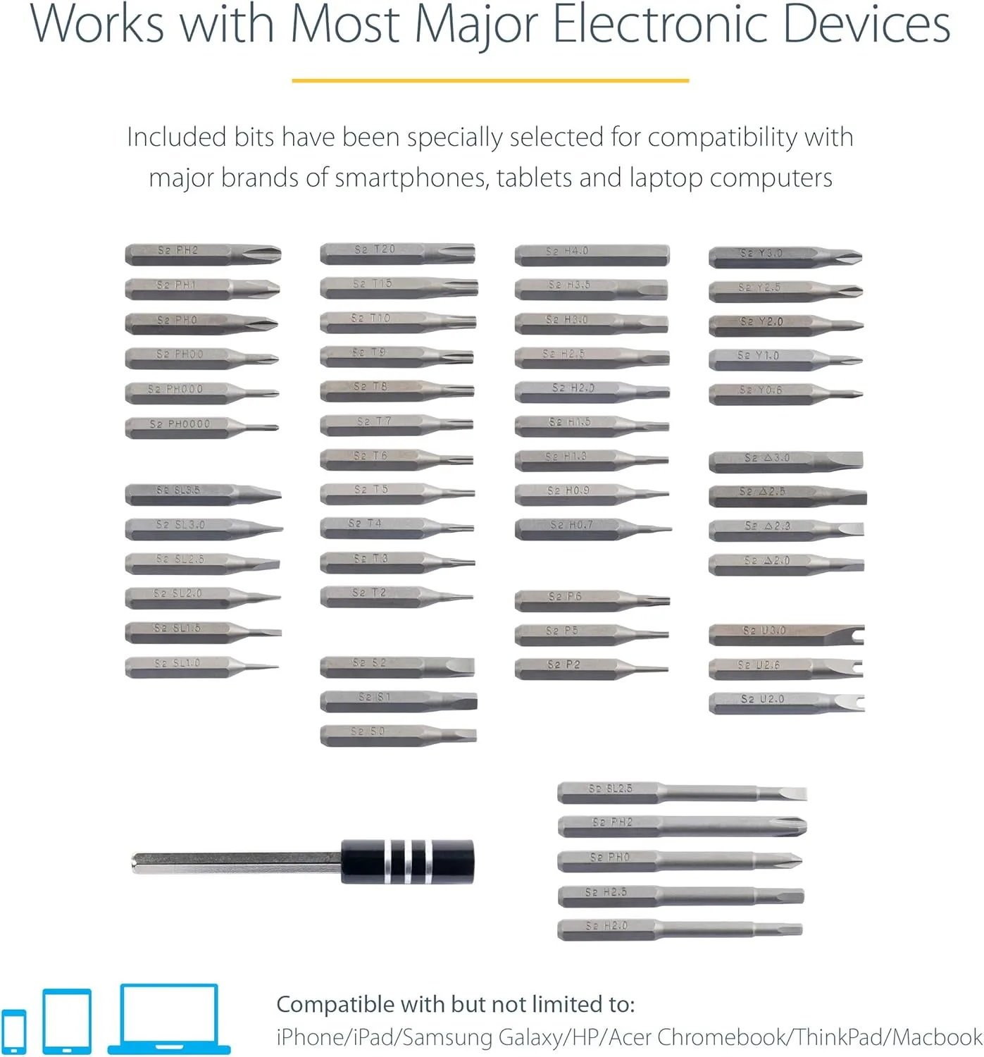 StarTech.com Electric Precision Screwdriver Set
