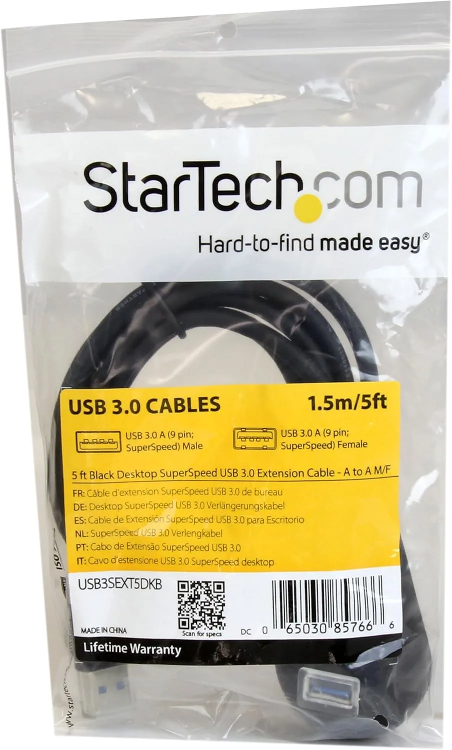 StarTech.com 5ft USB A-to-A Extension Cable