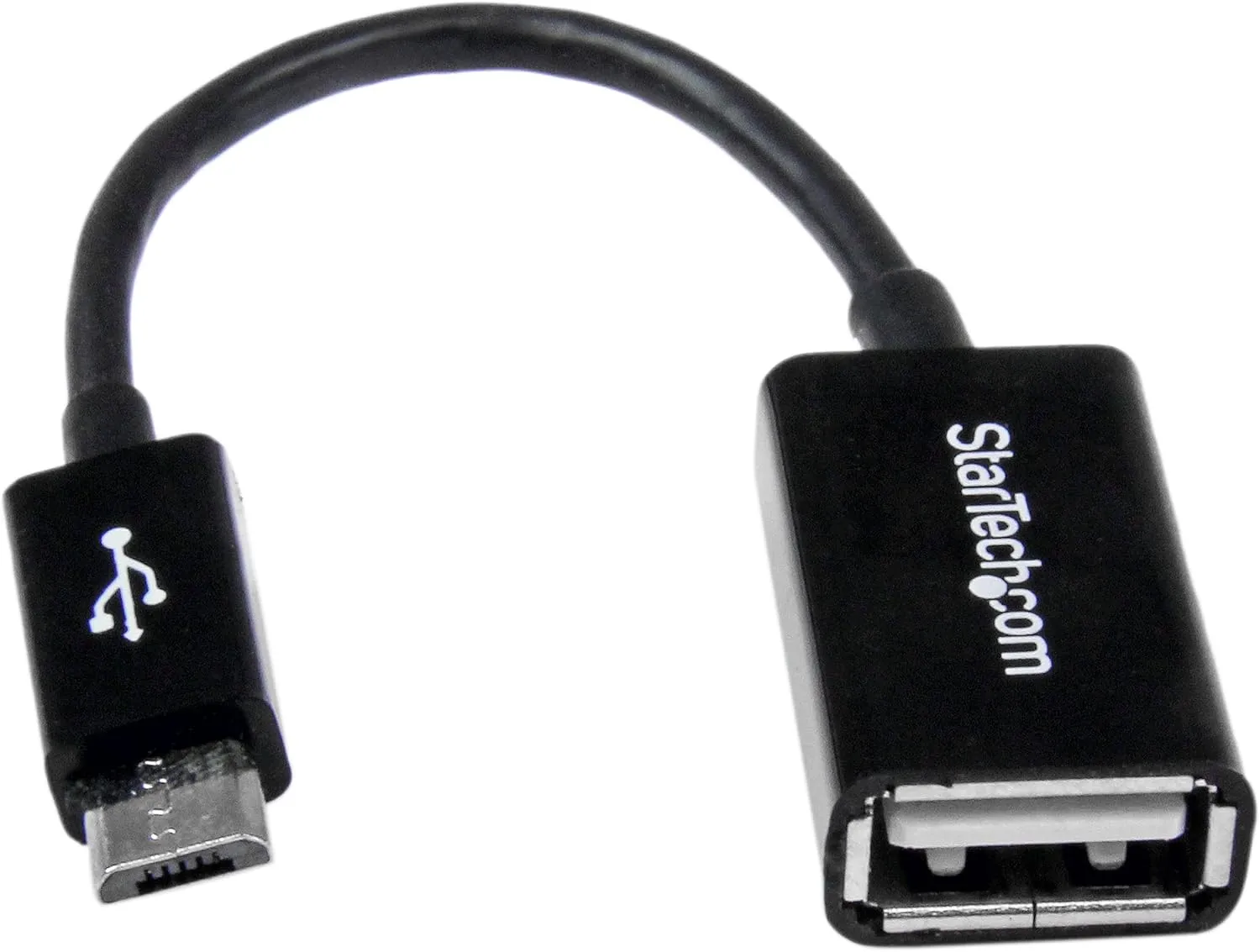 StarTech.com Micro USB On-The-Go (OTG) Adapter Cable - Micro USB Male to USB A Female