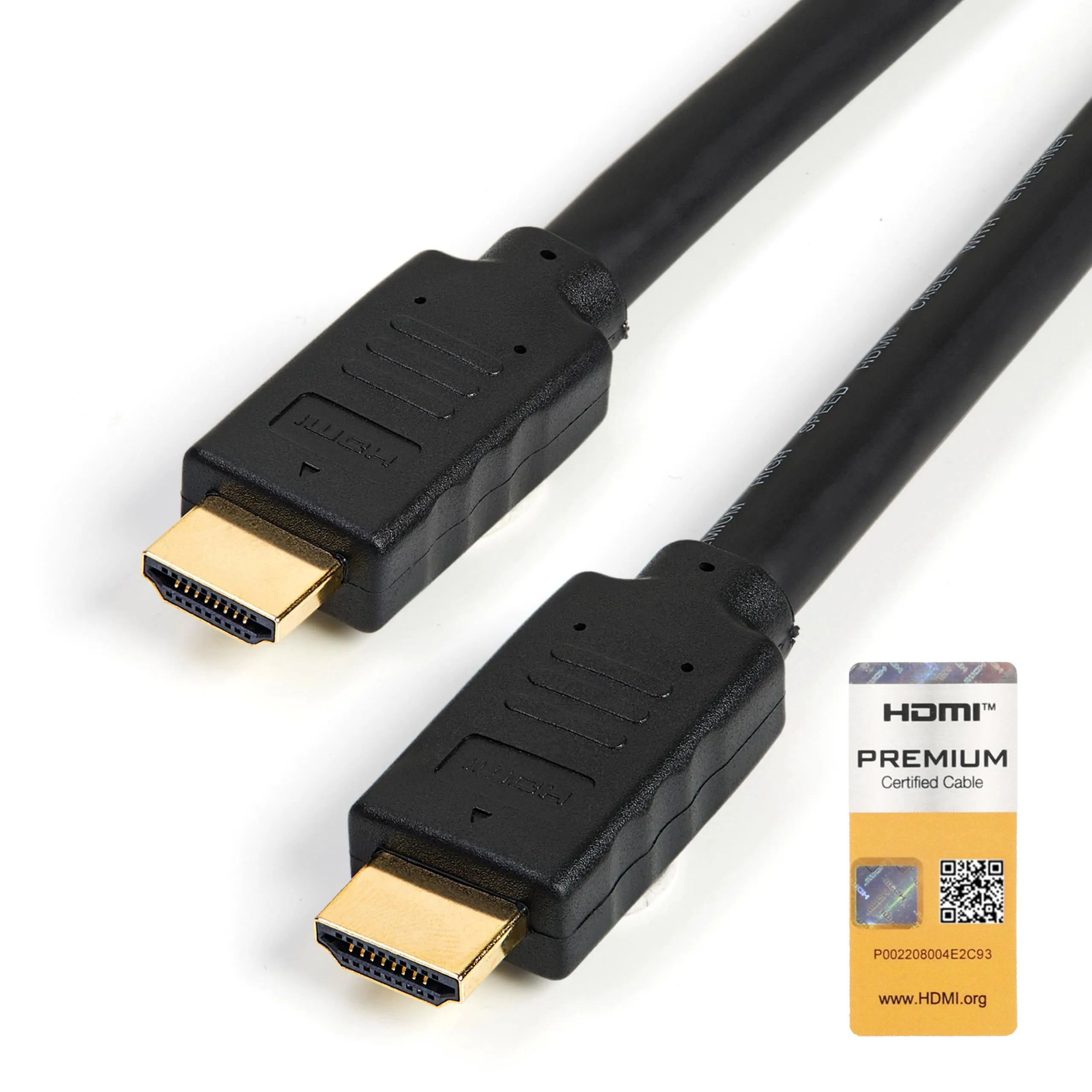 StarTech.com 15ft (5m) Premium Certified HDMI 2.0 Cable with Ethernet - High Speed Ultra HD 4K 60Hz HDMI Cable HDR10