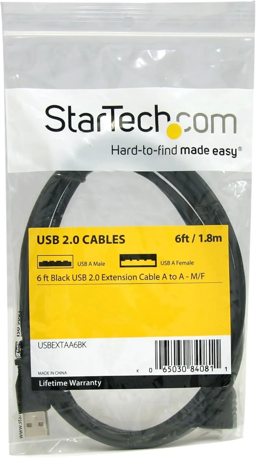 StarTech.com USB 2.0 A-to-A Extension Cable (Male to Female)