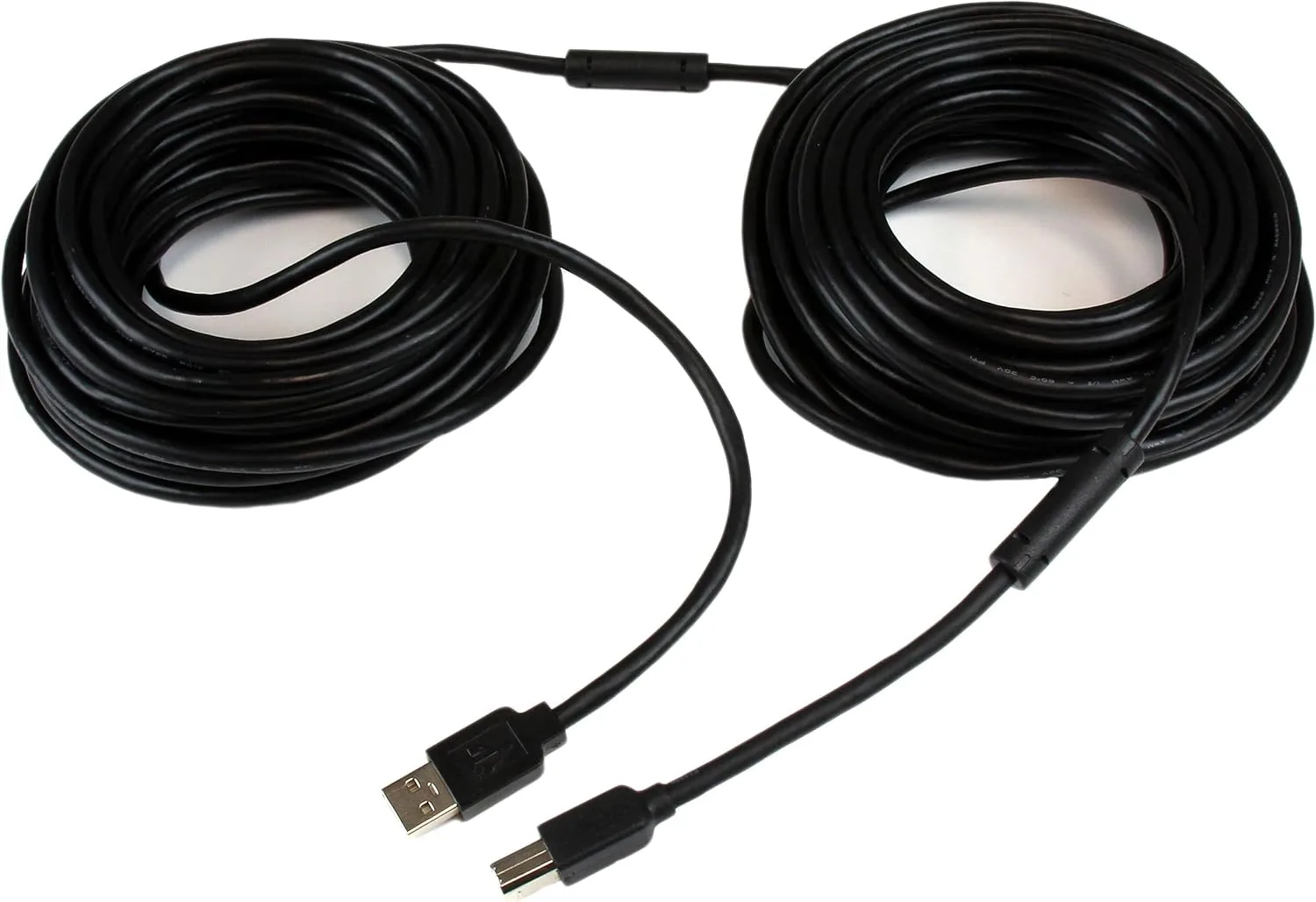 StarTech.com 65ft (20m) Active USB 2.0 A to B Cable, Long USB Printer Cable, 1x USB A (M), 1x USB B (M), Black