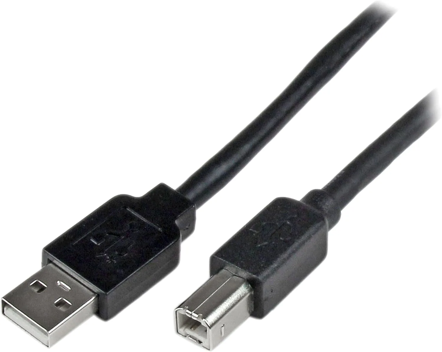 StarTech.com 65ft (20m) Active USB 2.0 A to B Cable, Long USB Printer Cable, 1x USB A (M), 1x USB B (M), Black