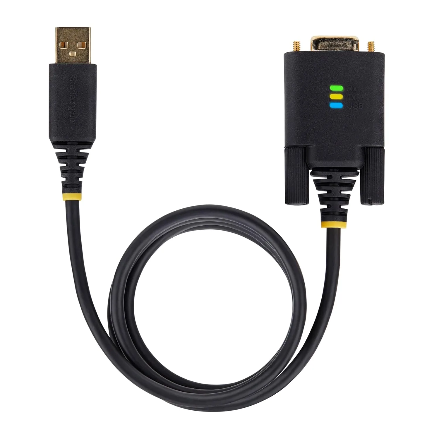 StarTech.com 6.6ft/2m USB to Null Modem Serial Adapter Cable, FTDI USB-A to RS232