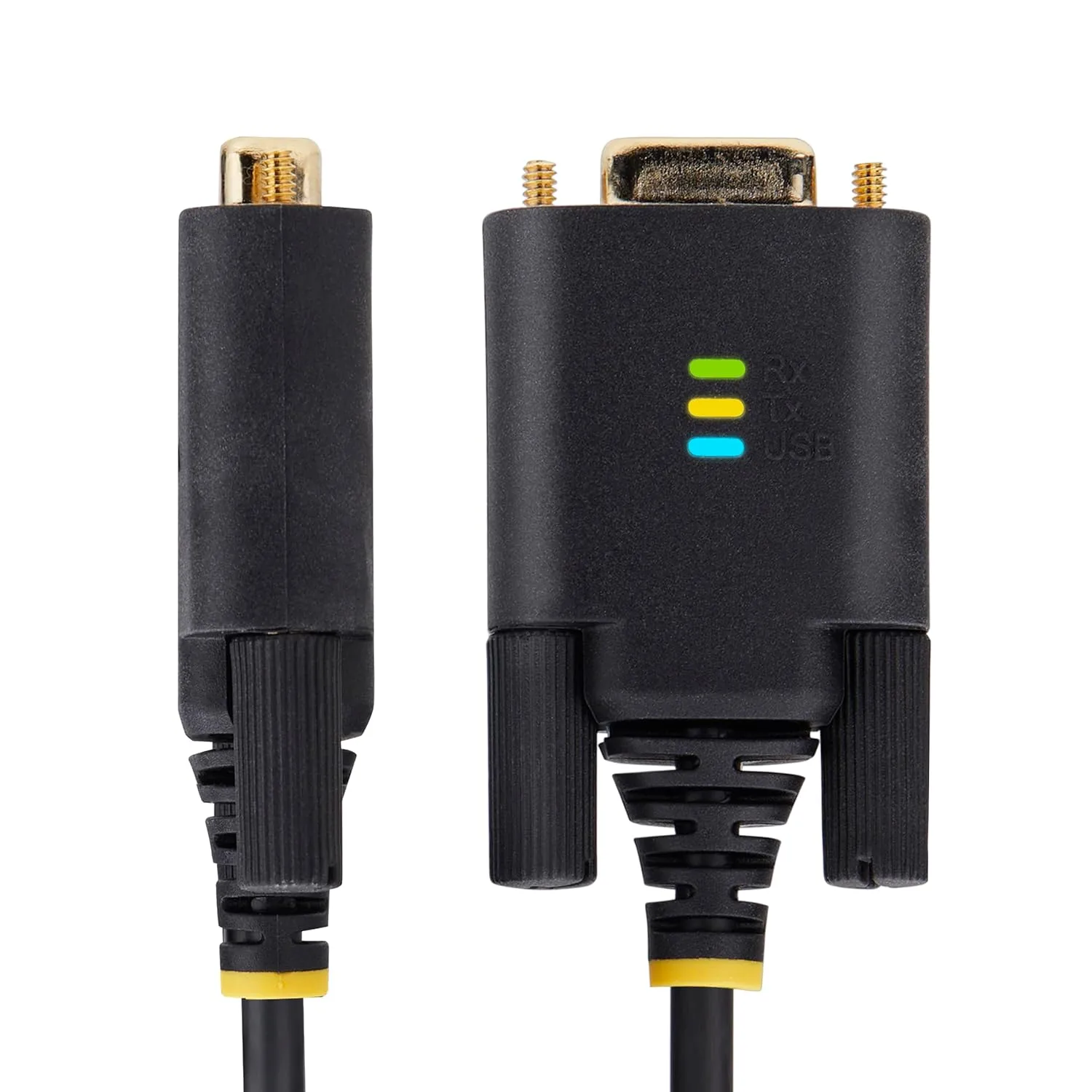 StarTech.com 6.6ft/2m USB to Null Modem Serial Adapter Cable, FTDI USB-A to RS232
