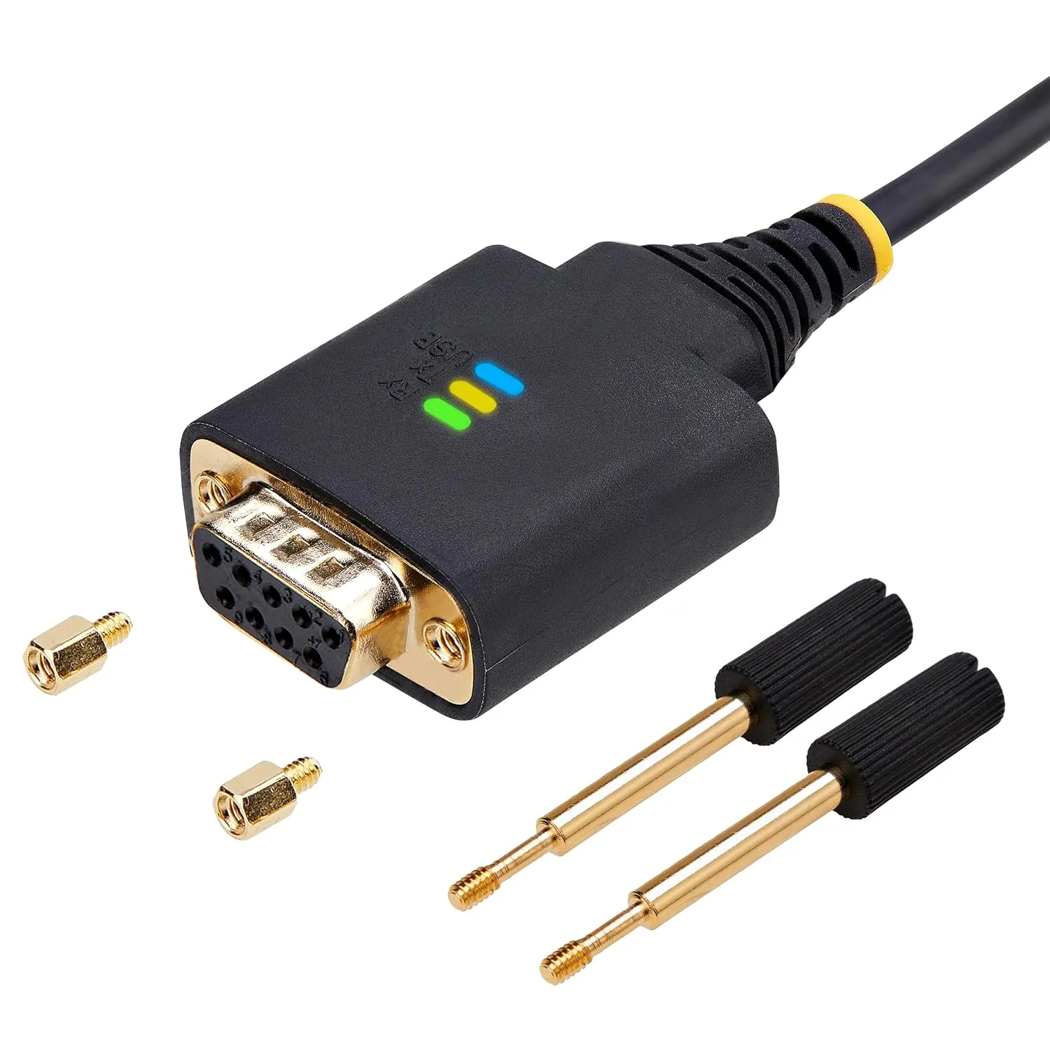 StarTech.com 6.6ft/2m USB to Null Modem Serial Adapter Cable, FTDI USB-A to RS232