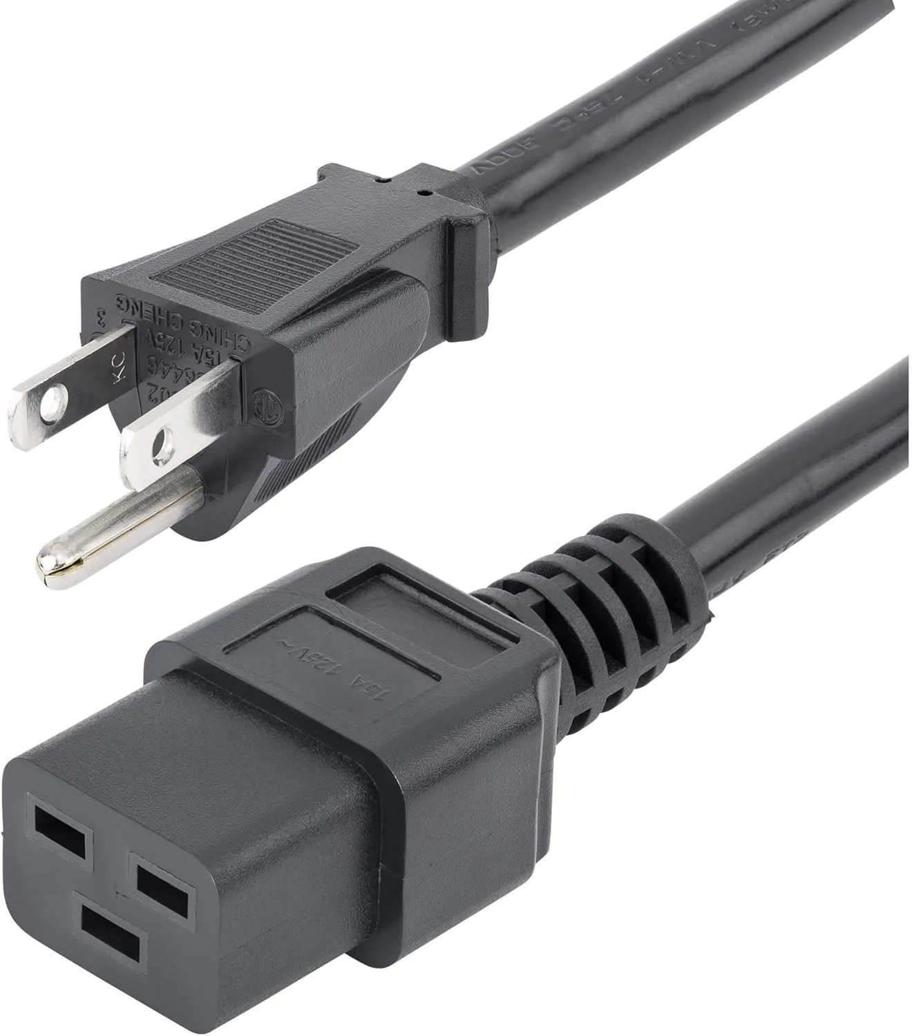 StarTech.com PXT515C19146 6 ft Heavy Duty 14 AWG Computer Power Cord - NEMA 5-15P to C19 - 14 AWG Power Cable