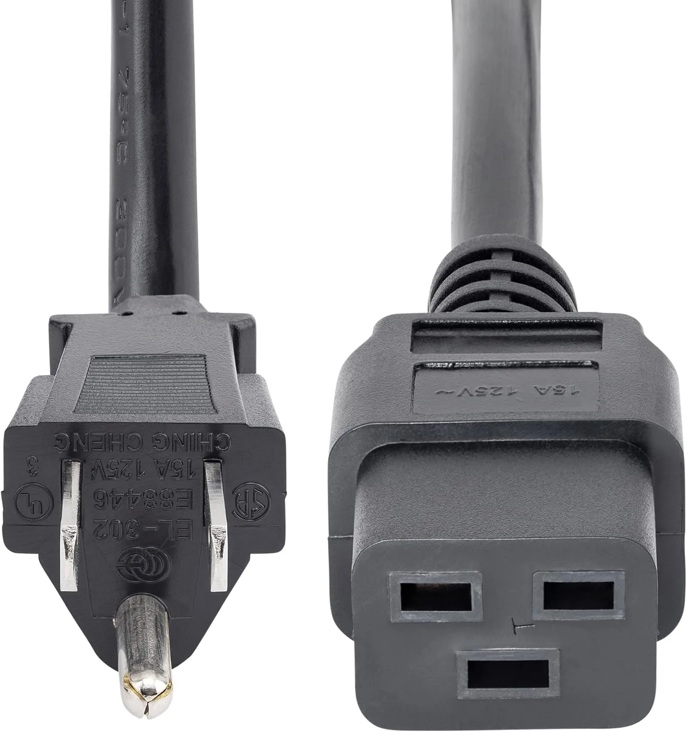 StarTech.com PXT515C19146 6 ft Heavy Duty 14 AWG Computer Power Cord - NEMA 5-15P to C19 - 14 AWG Power Cable