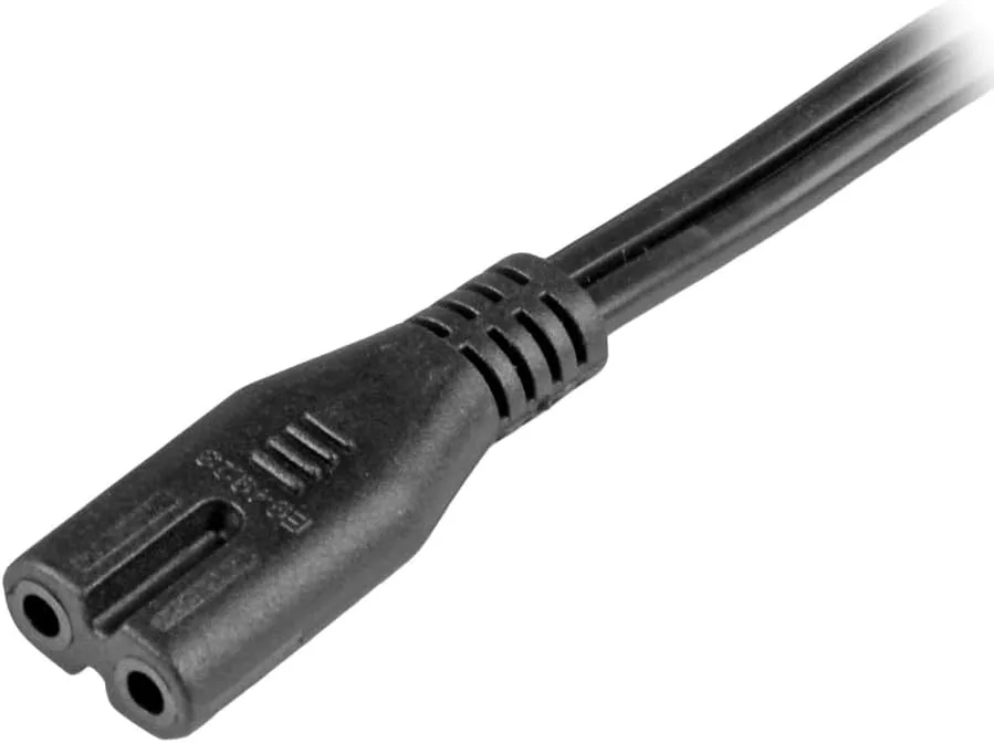 StarTech.com Laptop Power Cord NEMA 1-15P to IEC C7, 18AWG, 125V