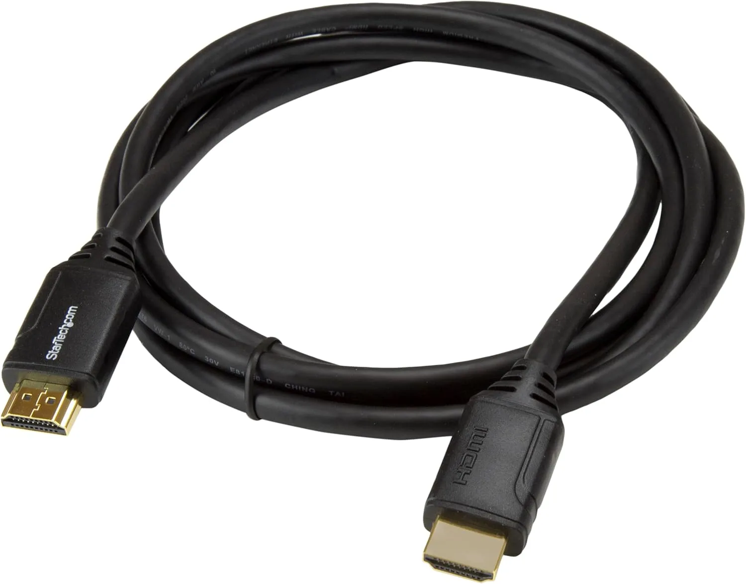 StarTech.com 6ft (2m) Premium Certified HDMI 2.0 Cable with Ethernet - High Speed Ultra HD 4K 60Hz HDMI Cable HDR10