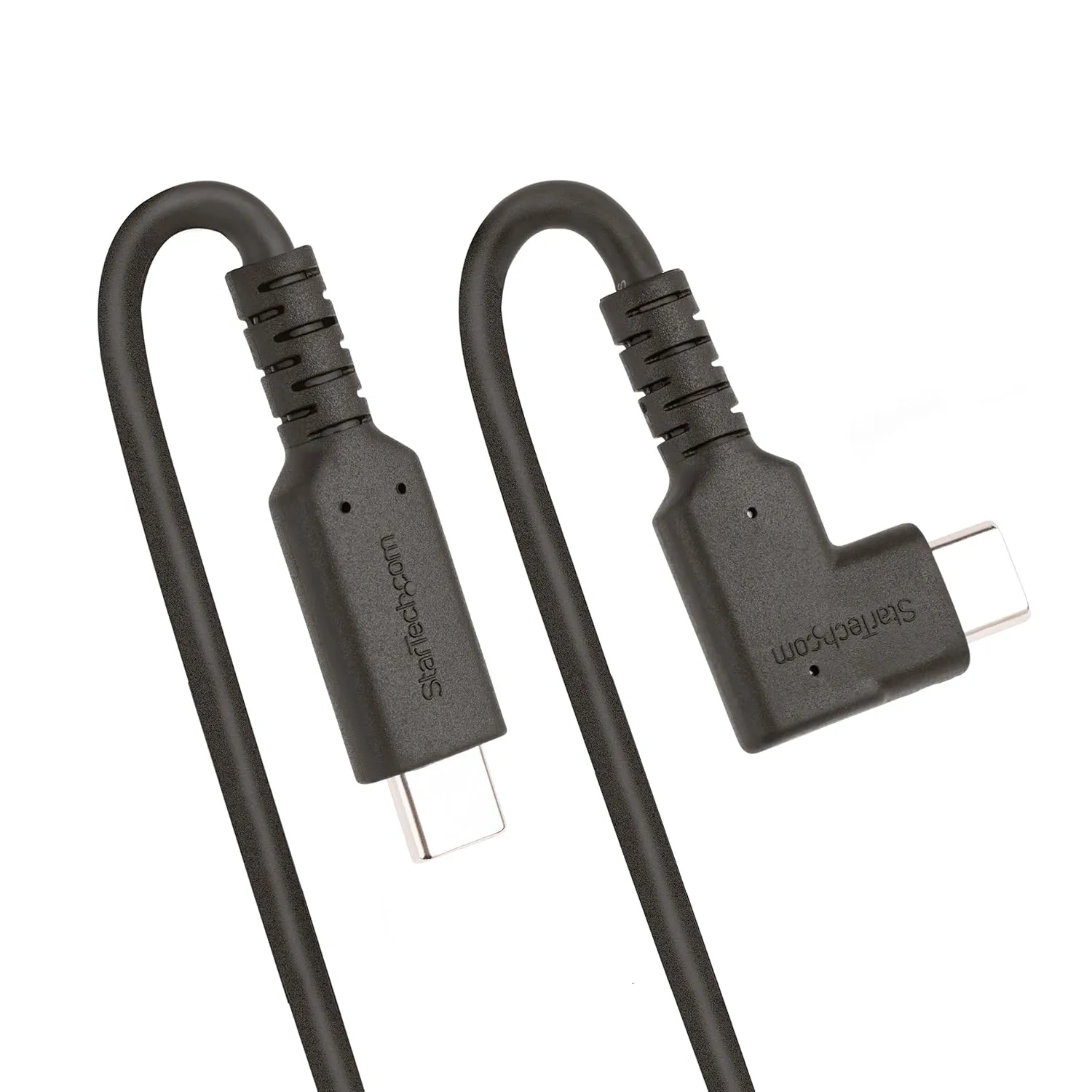 StarTech.com 6ft (2m) Rugged Right Angle USB-C Cable, USB 3.2 Gen 1 (5 Gbps), Full-Featured USB C to C Data Transfer Cable