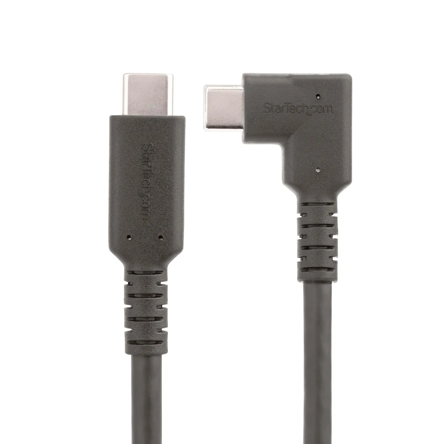 StarTech.com 6ft (2m) Rugged Right Angle USB-C Cable, USB 3.2 Gen 1 (5 Gbps), Full-Featured USB C to C Data Transfer Cable
