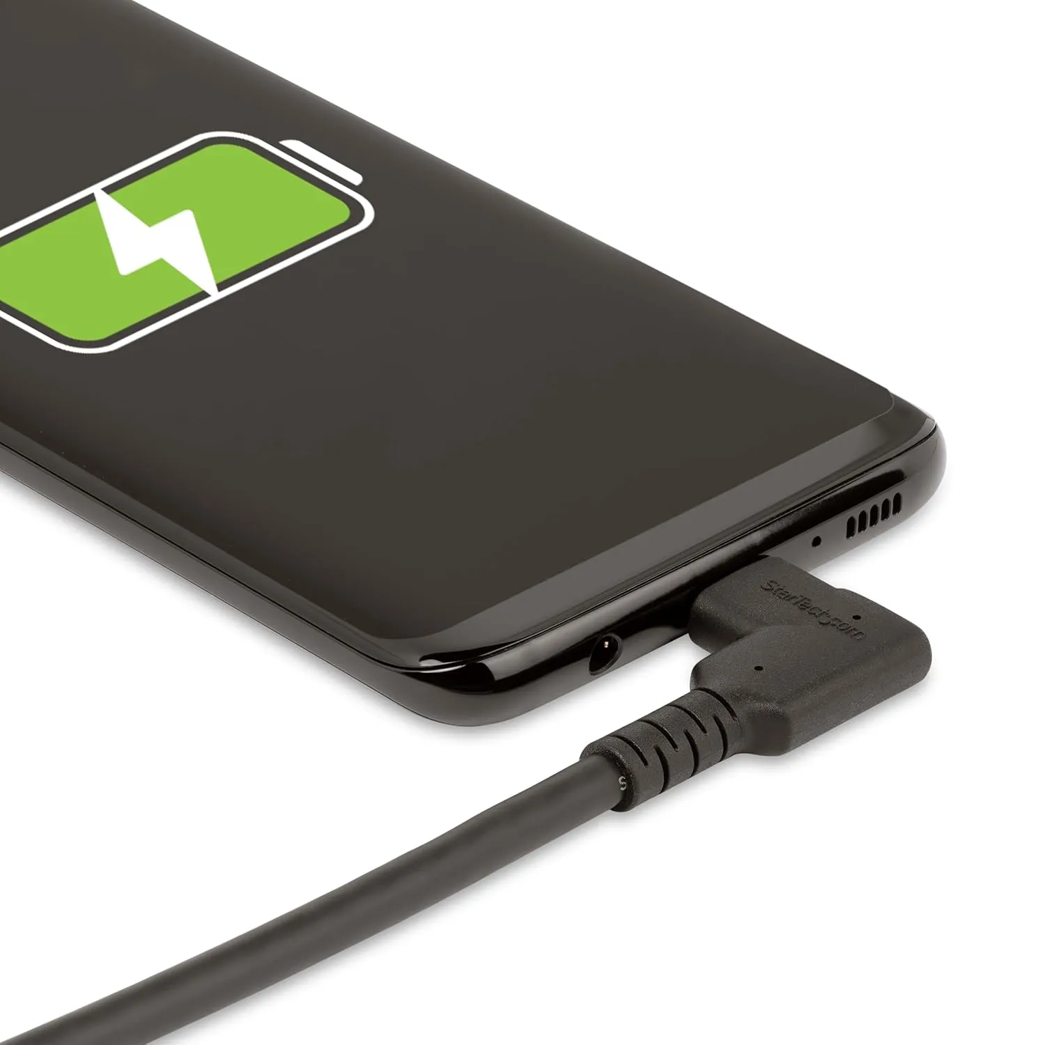 StarTech.com 6ft (2m) Rugged Right Angle USB-C Cable, USB 3.2 Gen 1 (5 Gbps), Full-Featured USB C to C Data Transfer Cable