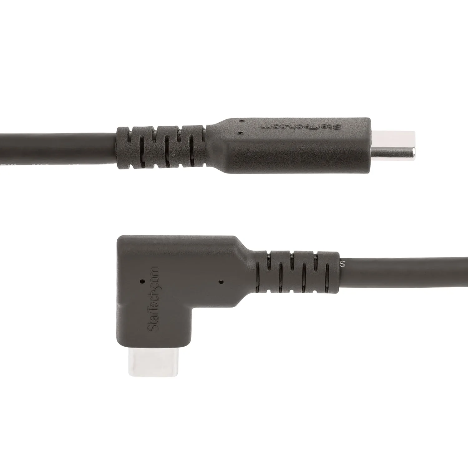 StarTech.com 6ft (2m) Rugged Right Angle USB-C Cable, USB 3.2 Gen 1 (5 Gbps), Full-Featured USB C to C Data Transfer Cable