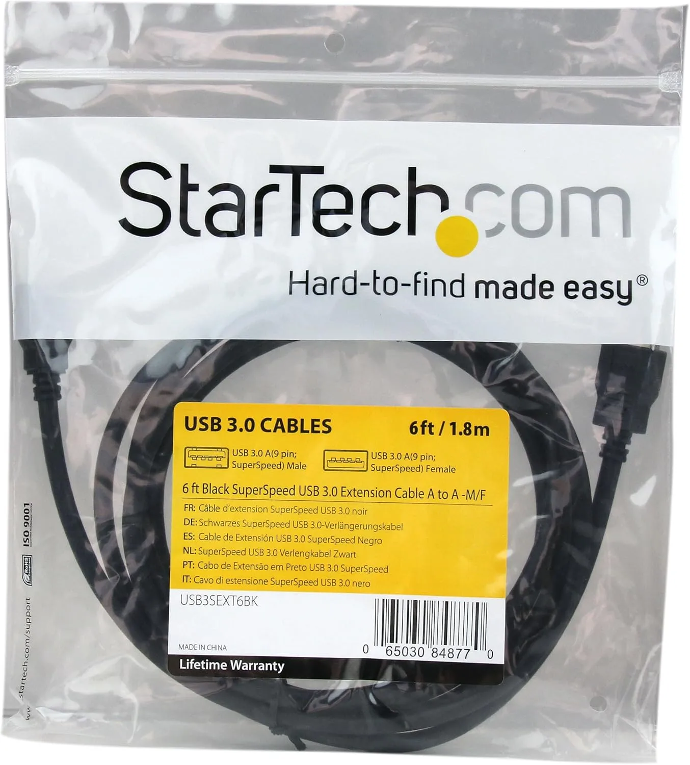 StarTech.com SuperSpeed USB 3.0 Extension Cable A to A (Male to Female)