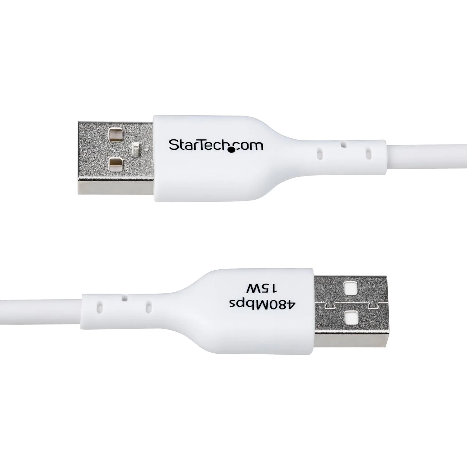 StarTech.com 6ft (1.8m) USB-A to USB-C Charging Cable, Charge & Sync, 3A, USB 2.0, TPE Jacket, White USB Charging Cord