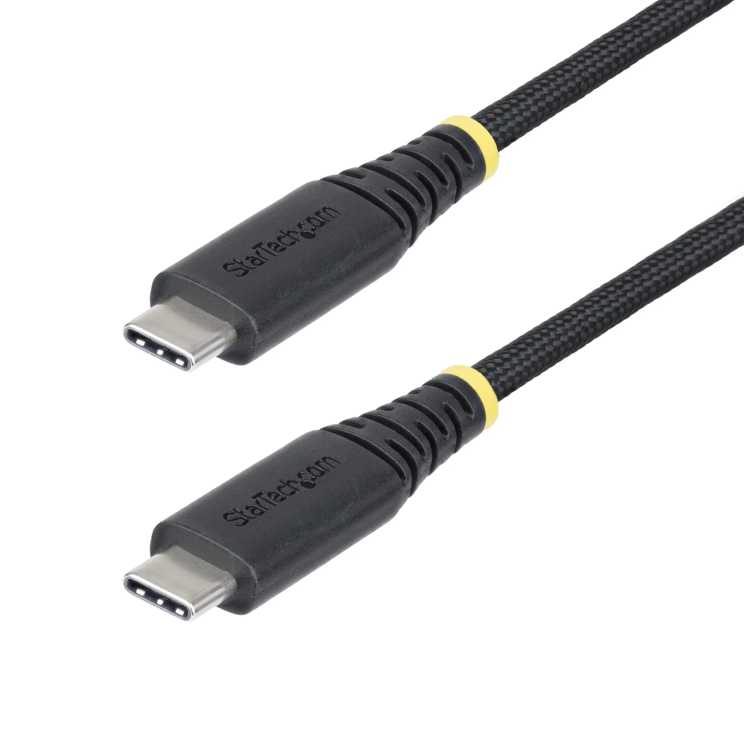 StarTech.com 6ft (1.8m) USB-C Charging Cable, 240W (5A) PD EPR, Dual-Layer Silicone/Braided Jacket, Laptop Charger Cord