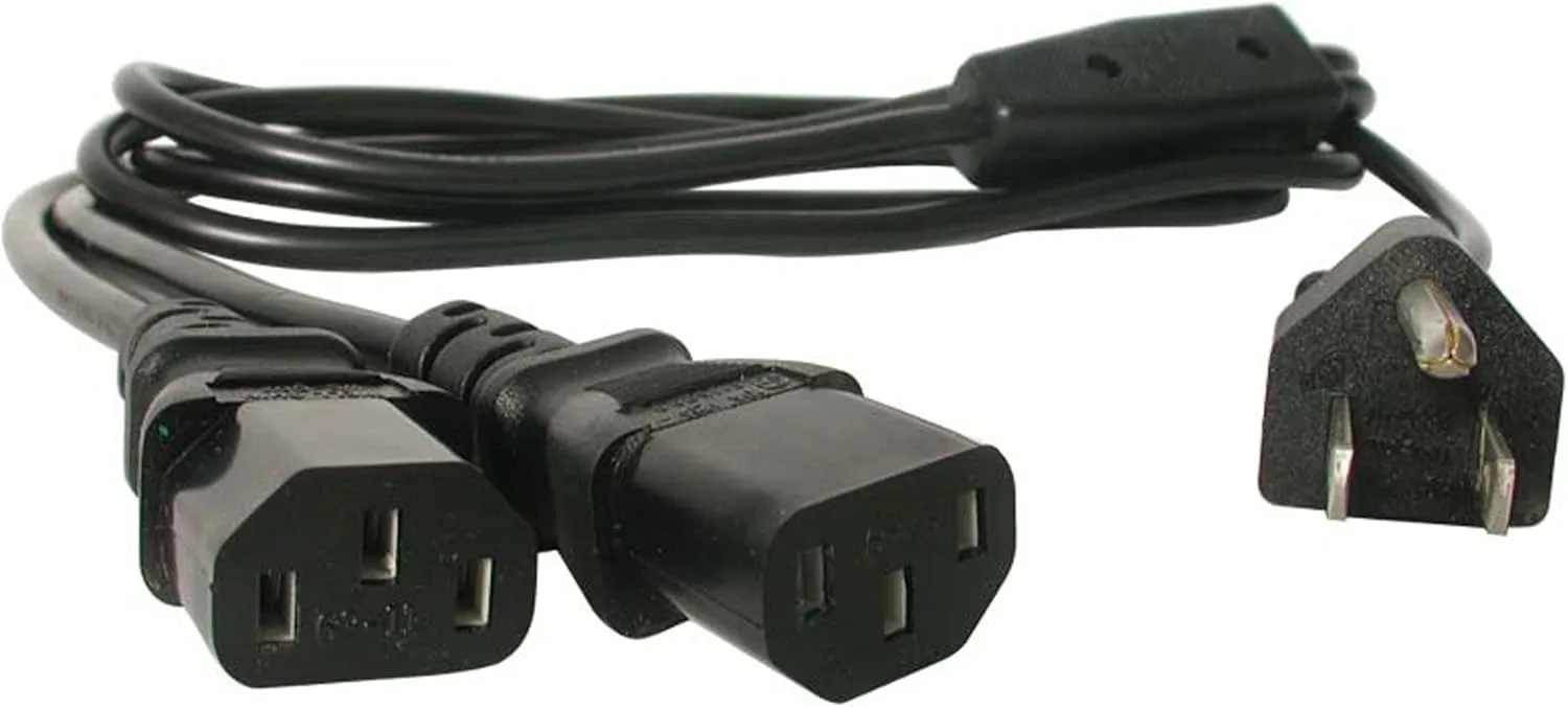 StarTech.com Computer Power Cord NEMA 5-15P to IEC C13 18AWG 125V 10A