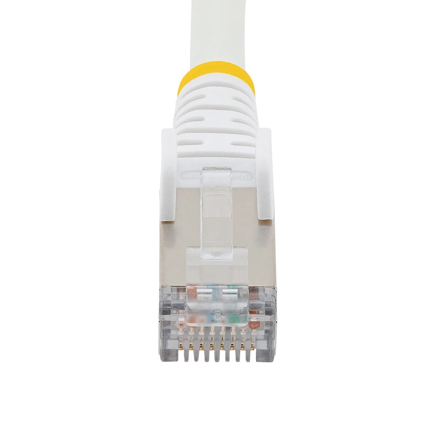 StarTech.com 6in CAT6a Ethernet Cable - Low Smoke Zero Halogen (LSZH) - 10 Gigabit 500MHz 100W PoE RJ45 S/FTP White Network