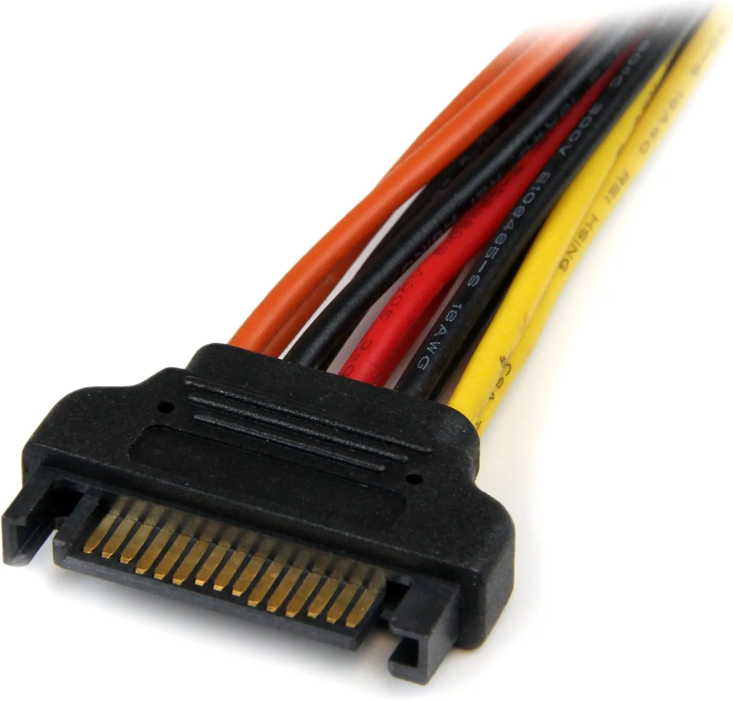 StarTech.com 6in Latching SATA Power Y Splitter Cable Adapter - M/F - 6 inch Serial ATA Power Cable Splitter