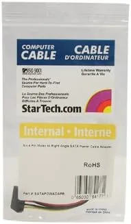 StarTech.com 6in LP4 (4-pin Molex) to SATA Power Cable Adapter