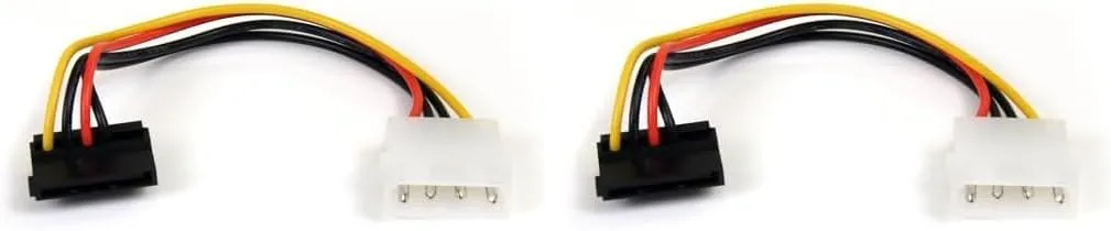 StarTech.com 6in LP4 (4-pin Molex) to SATA Power Cable Adapter