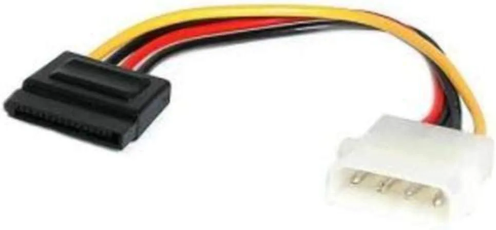 StarTech.com 6in LP4 (4-pin Molex) to SATA Power Cable Adapter